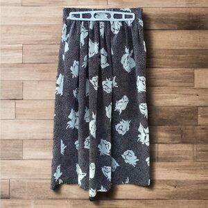 3/$15 Tailor Sport Floral Polka Dot Midi Skirt